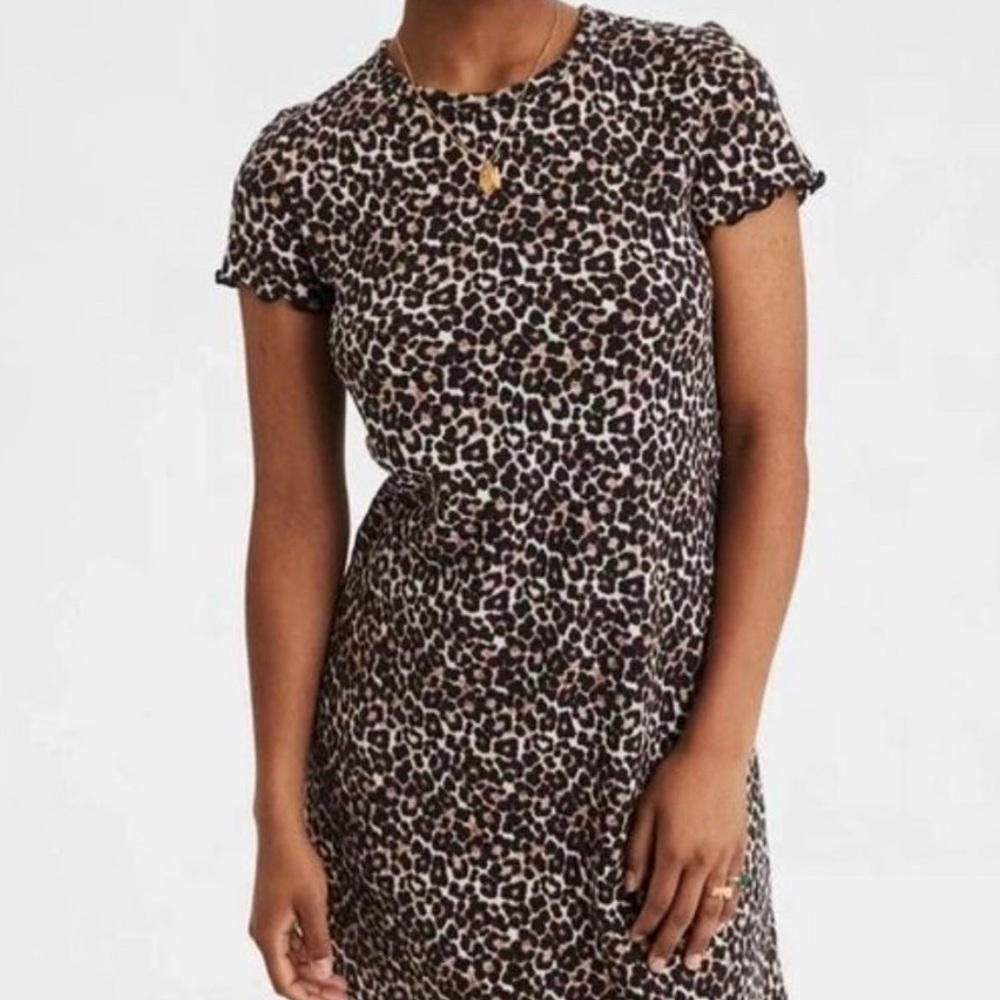 AE Ribbed Cheetah Dress size XL